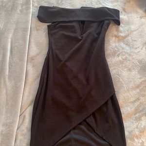 Off the shoulder cocktail dress